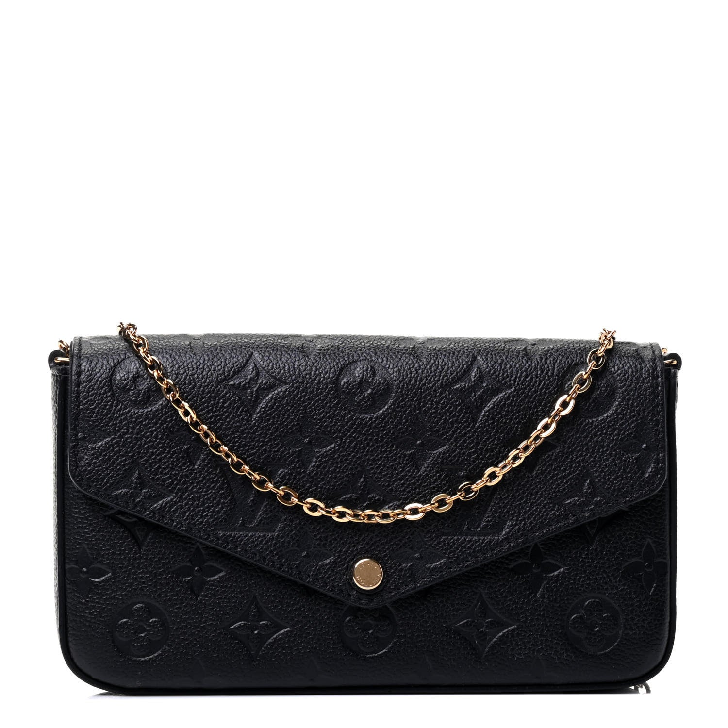 Louis Vuitton Empreinte Pochette Felicie Chain Wallet Black 1 of 4