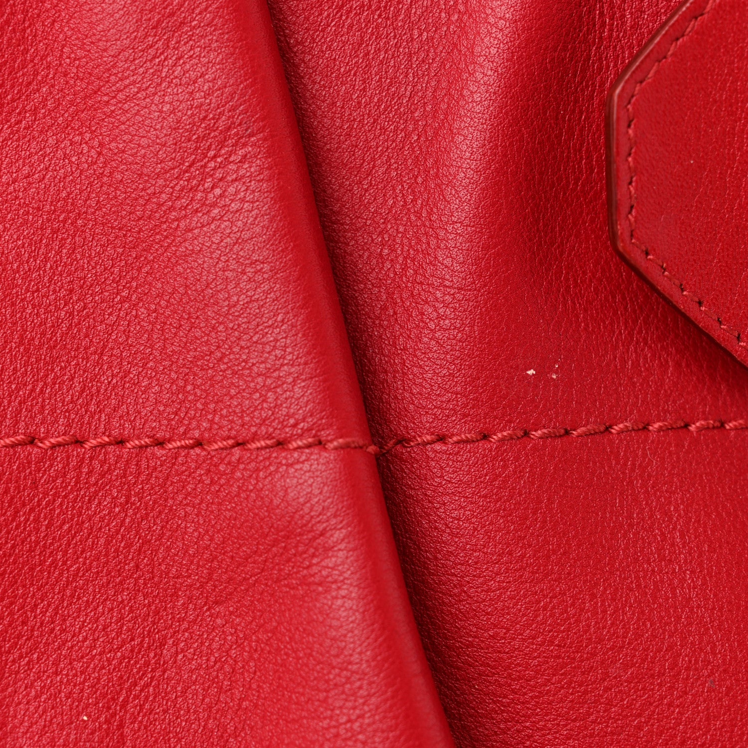 Salvatore Ferragamo Calfskin Chain Gancini Shoulder Bag Red 10 of 12