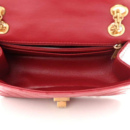 Chanel Aged Calfskin Quilted 2.55 Reissue Mini Flap Red 5 of 17