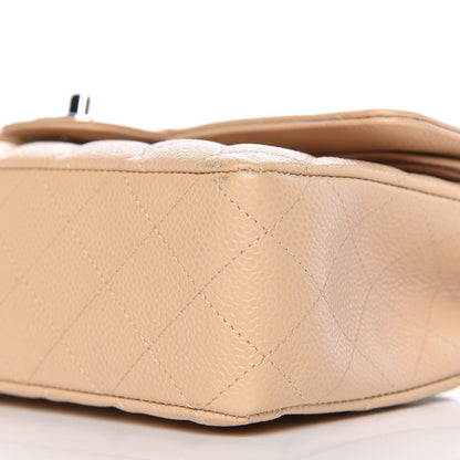 Chanel Caviar Quilted Medium Double Flap Beige Clair 10 of 10