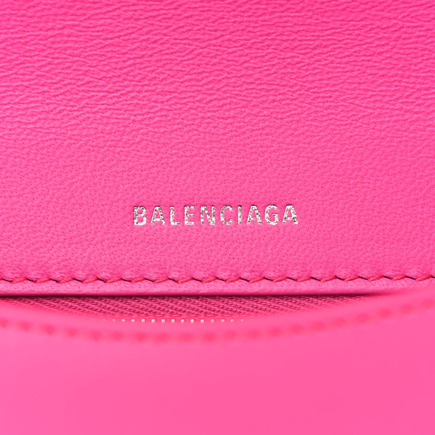Shiny Box Calfskin Ghost Sling Bag Fuchsia