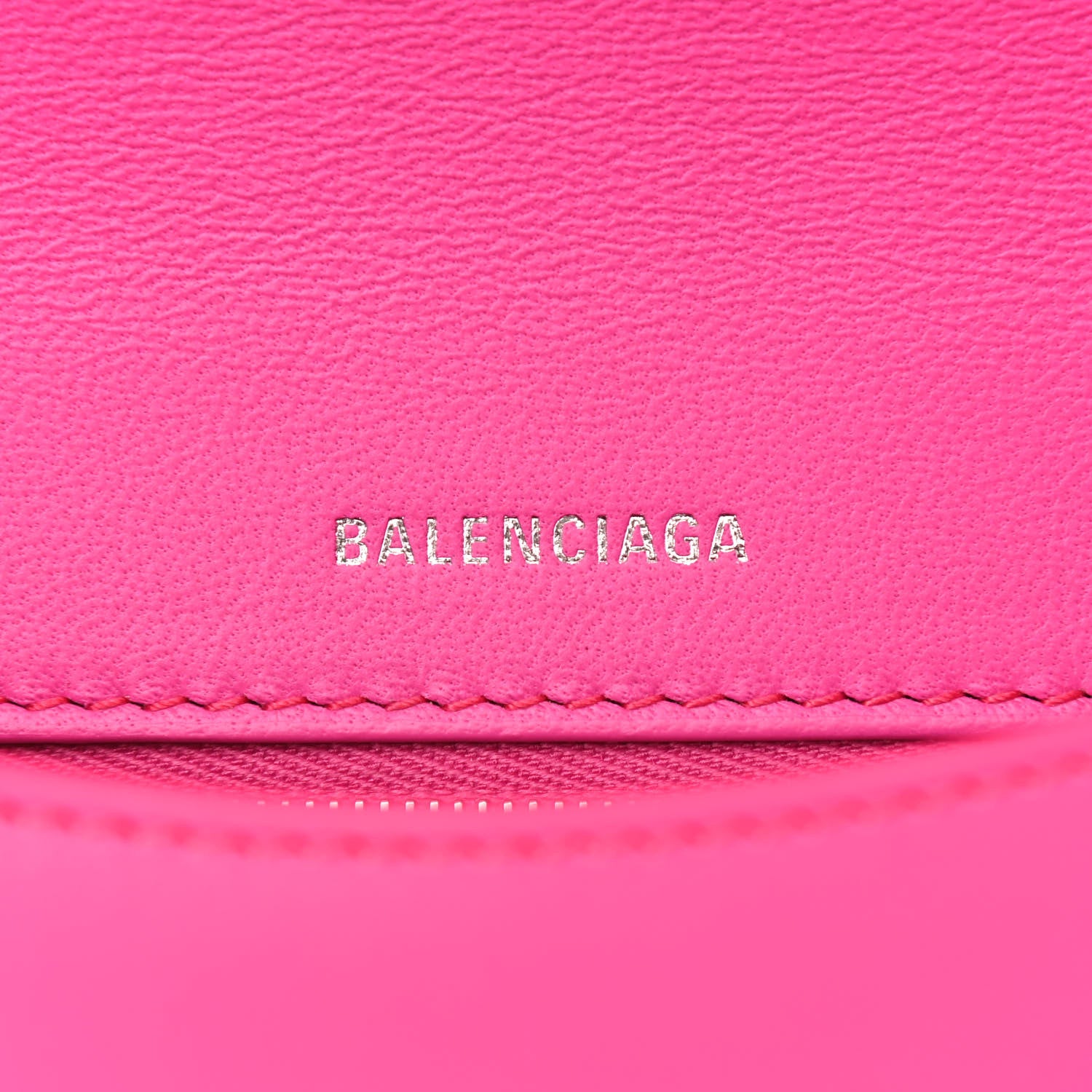 Balenciaga Shiny Box Calfskin Ghost Sling Bag Fuchsia 6 of 9