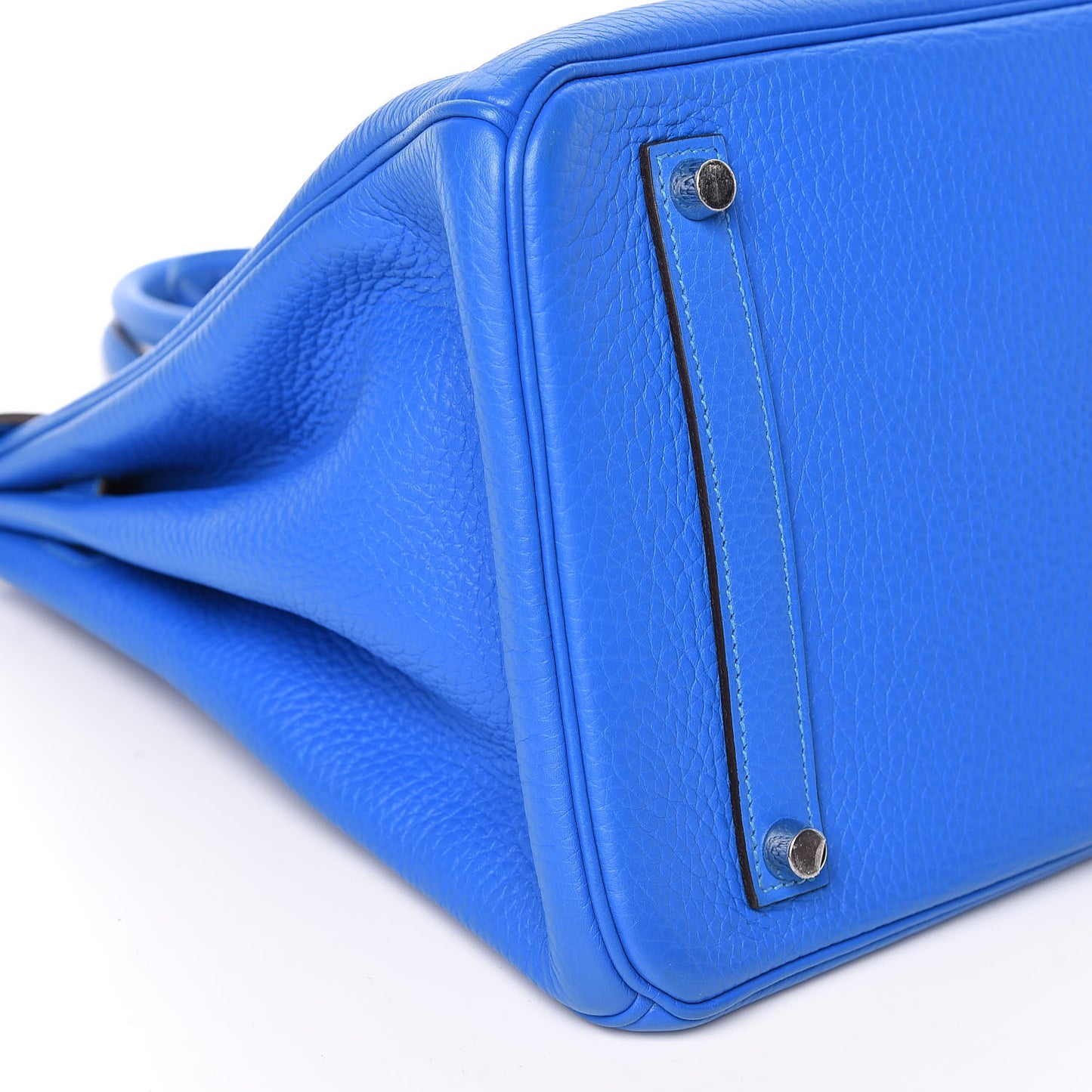 Taurillon Clemence Birkin 35 Bleu Hydra