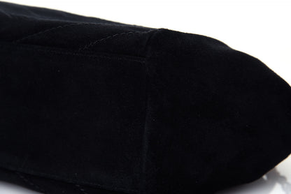 Saint Laurent Suede Chevron Monogram Small Nolita Black 10 of 13