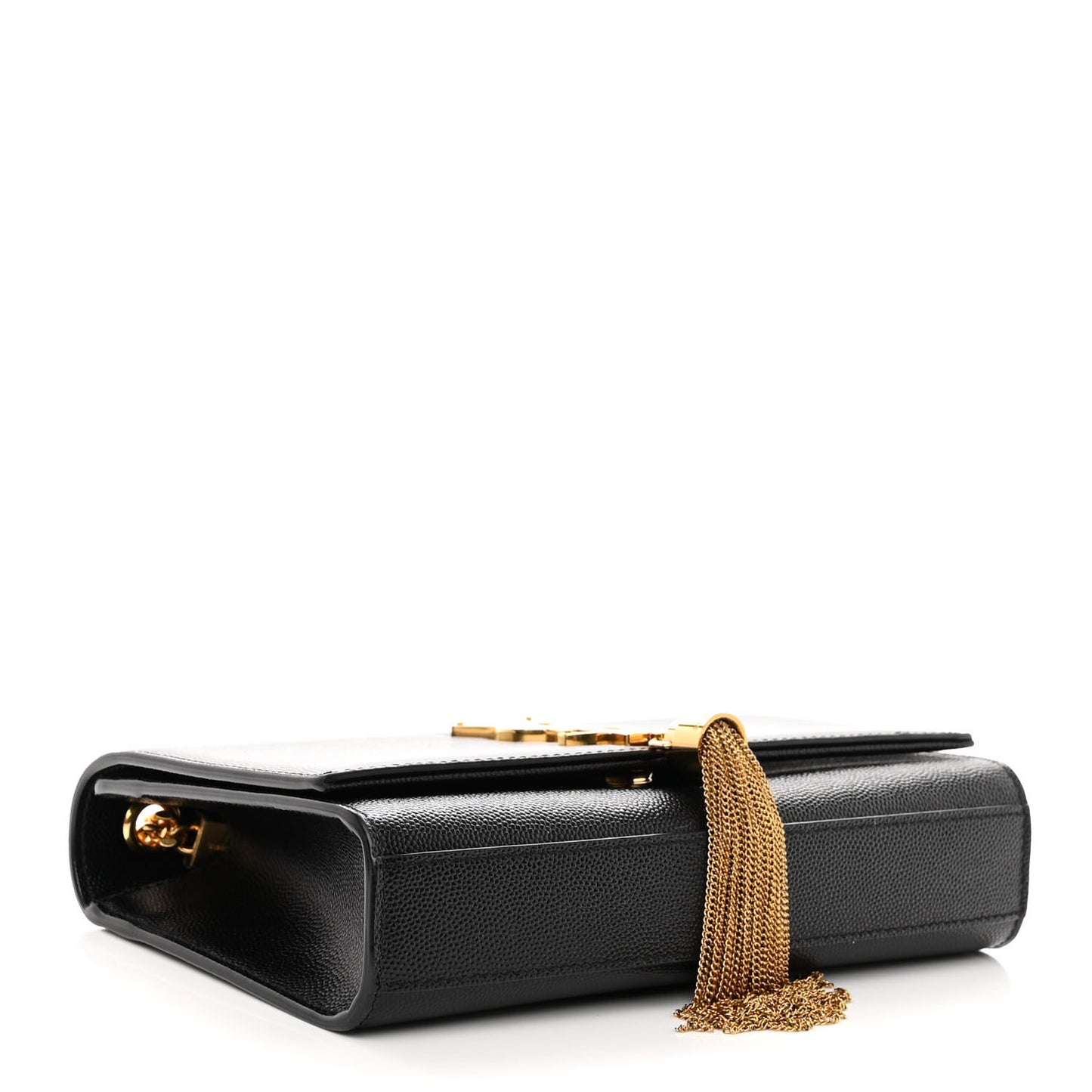 Grain De Poudre Small Classic Monogram Kate Tassel Satchel Black