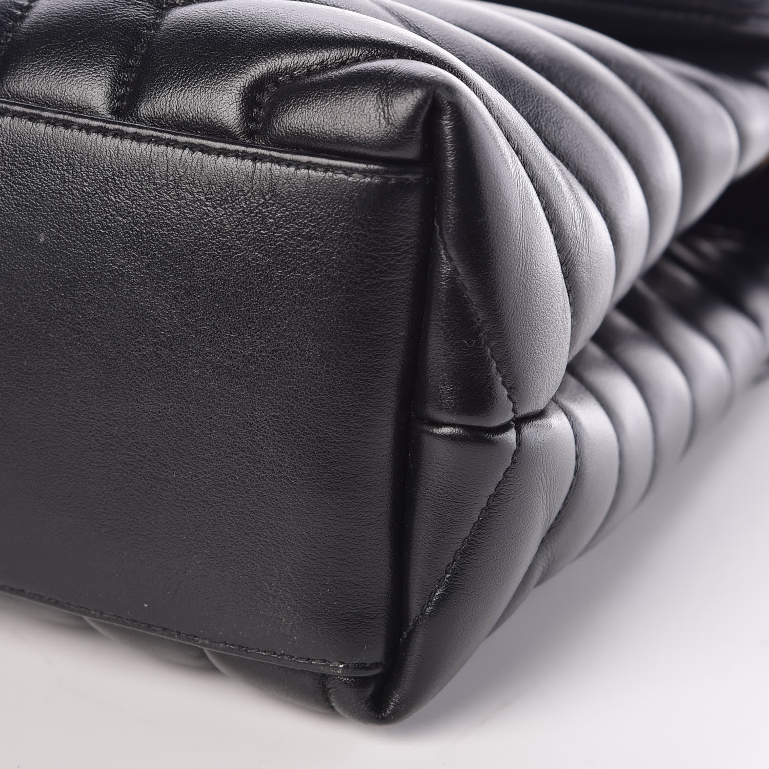 Saint Laurent Calfskin Y Quilted Monogram Medium Loulou Chain Satchel Black 10 of 11
