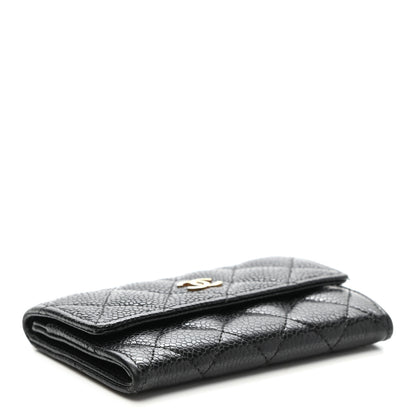 Chanel Caviar Quilted Flap Card Holder Black 4 of 8