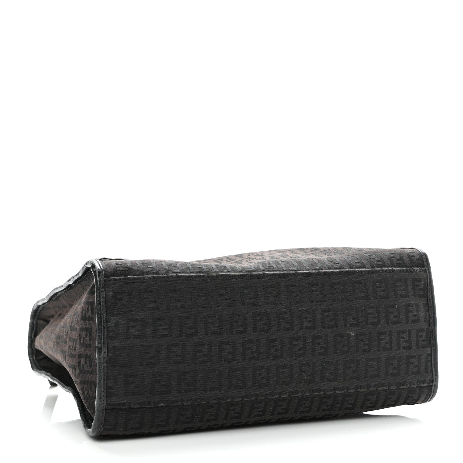 Fendi Zucchino Shoulder Bag Black 3 of 12