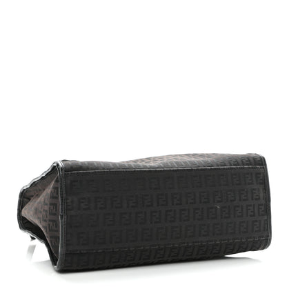 Fendi Zucchino Shoulder Bag Black 3 of 12