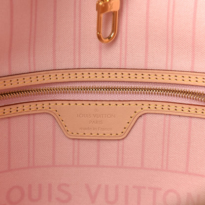 Louis Vuitton Damier Azur Neo Neverfull MM Rose Ballerine 8 of 10