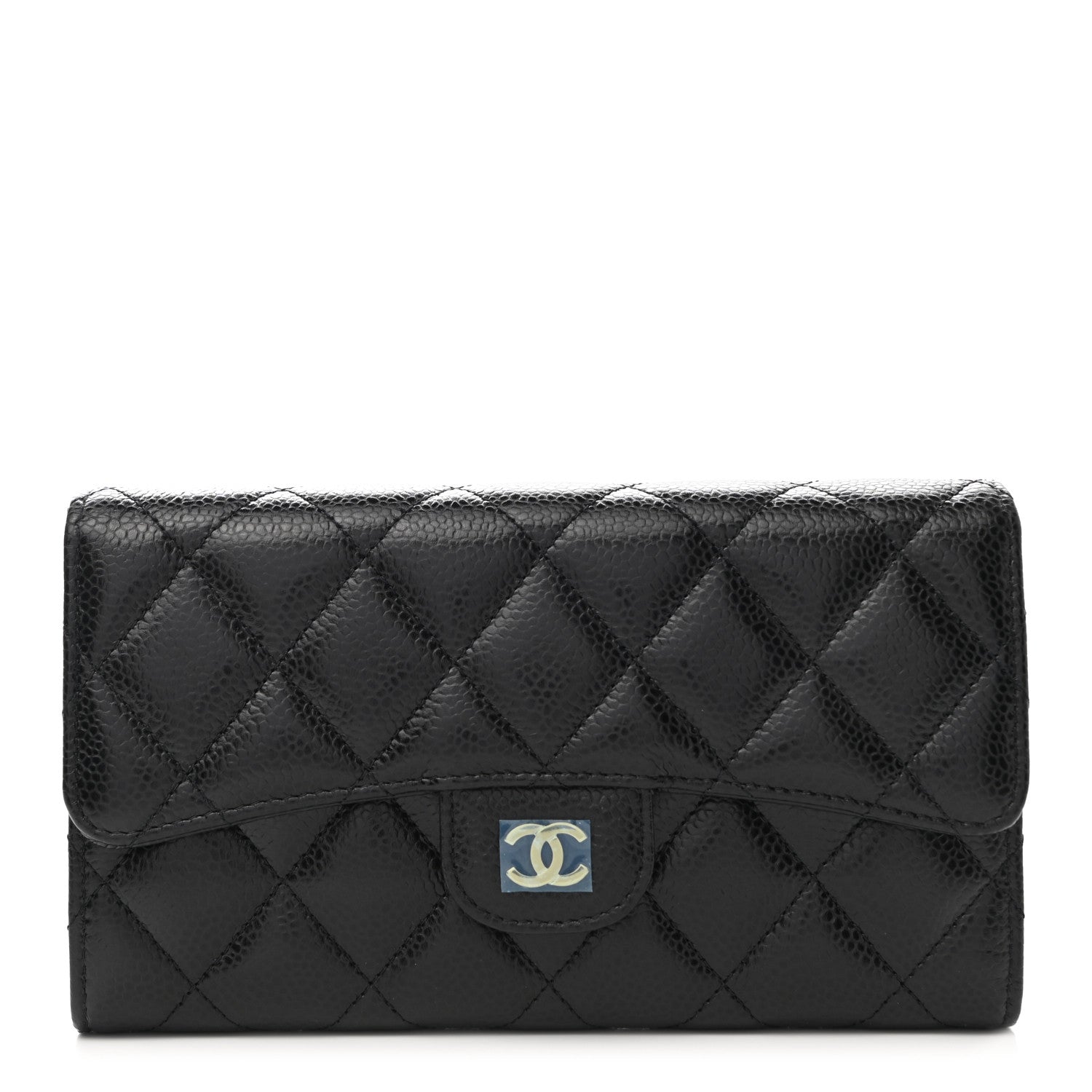 Chanel Caviar Quilted Large Flap Wallet Black 1 of 9