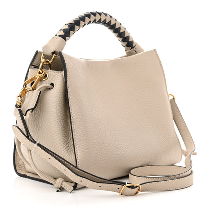 Mulberry Heavy Grain Small Iris Tote Chalk Midnight 3 of 9