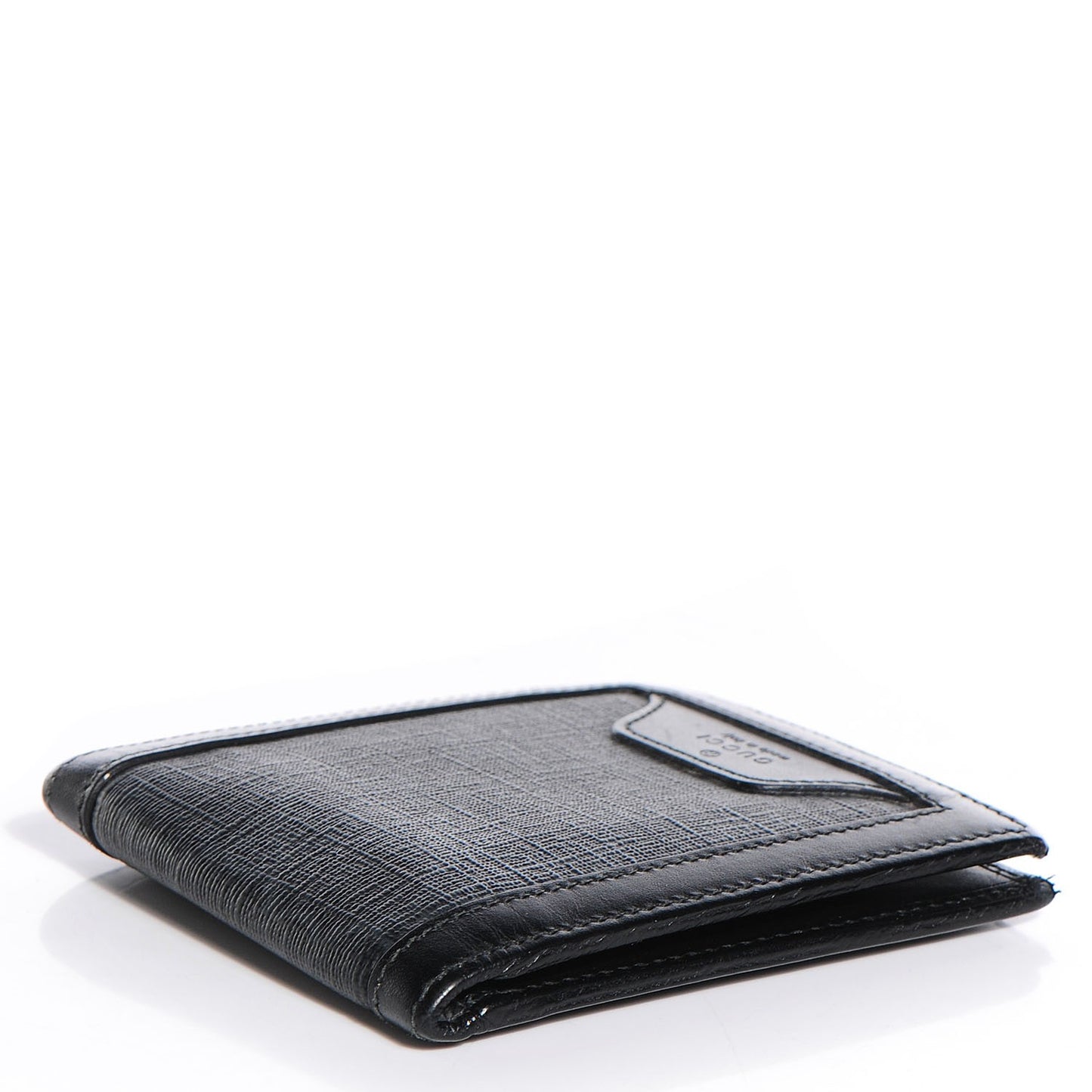 GG Supreme Monogram Bi-Fold Wallet Black Grey