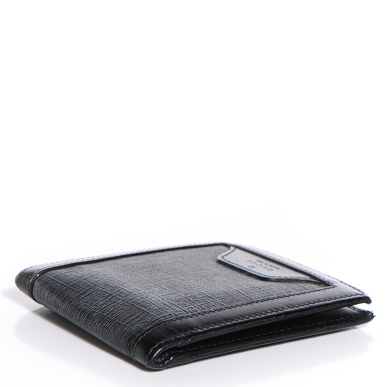 Gucci GG Supreme Monogram Bi-Fold Wallet Black Grey 4 of 7