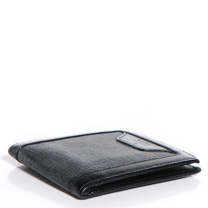Gucci GG Supreme Monogram Bi-Fold Wallet Black Grey 4 of 7