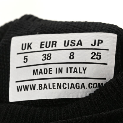 Balenciaga Neoprene Knit Womens Speed Graffiti Sneakers Black White Fluo Green 6 of 9