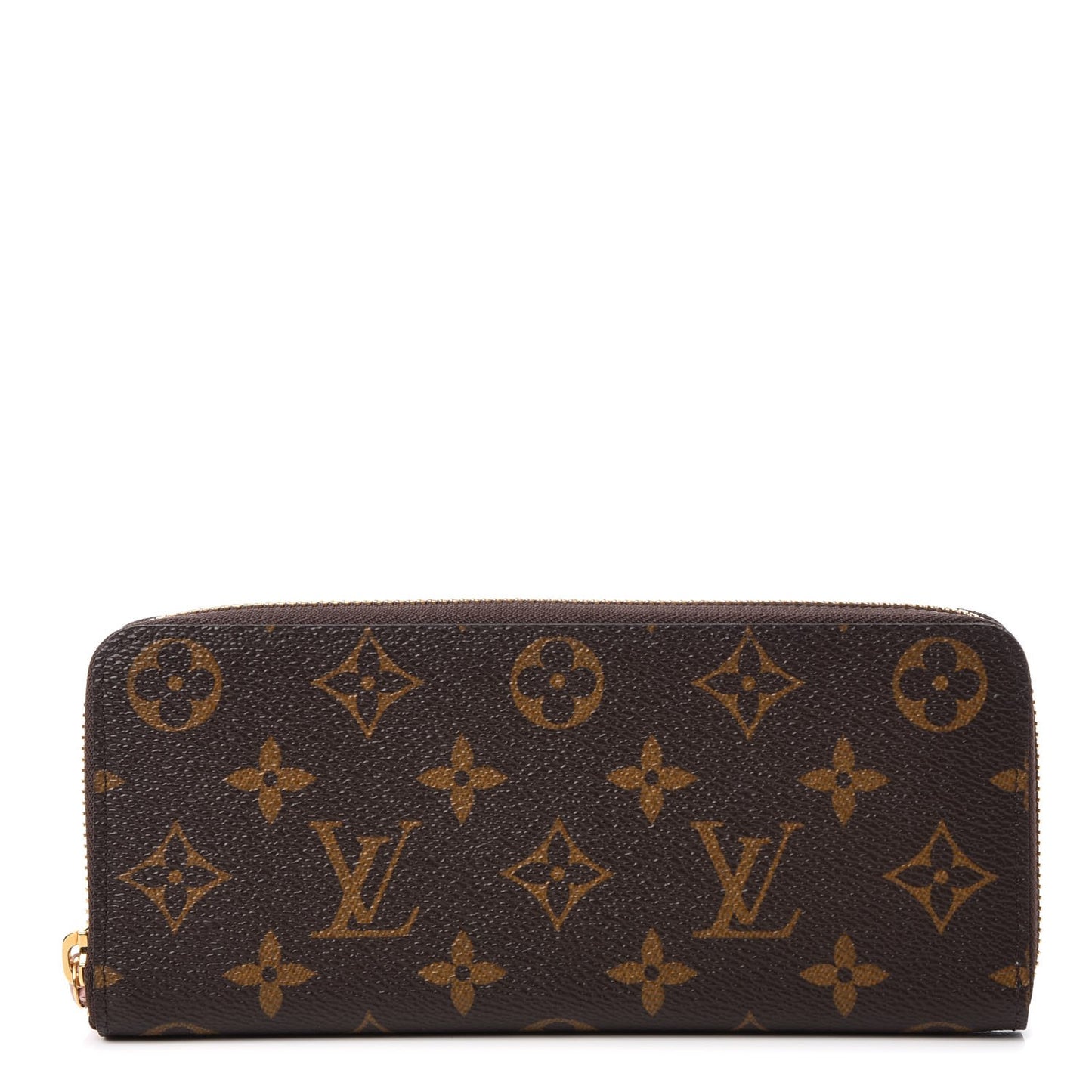 Monogram Clemence Wallet Rose Ballerine
