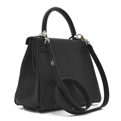Hermes Togo Kelly Retourne 25 Black 3 of 10