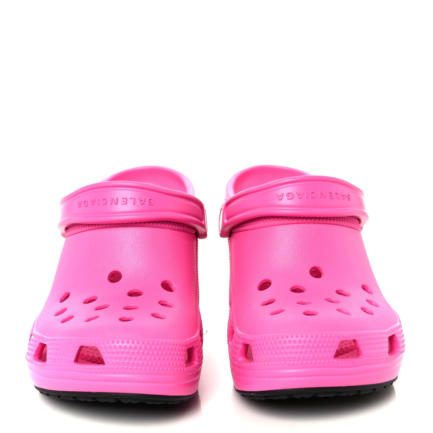 Balenciaga X CROCS Rubber Womens Madame 80 Sandals 38 Rose Bonbon