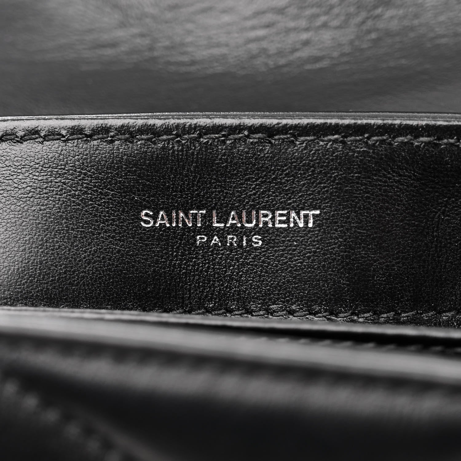 Saint Laurent SAINT LAURENT Calfskin Y Quilted Monogram Toy Loulou Crossbody Bag Black 6 of 12