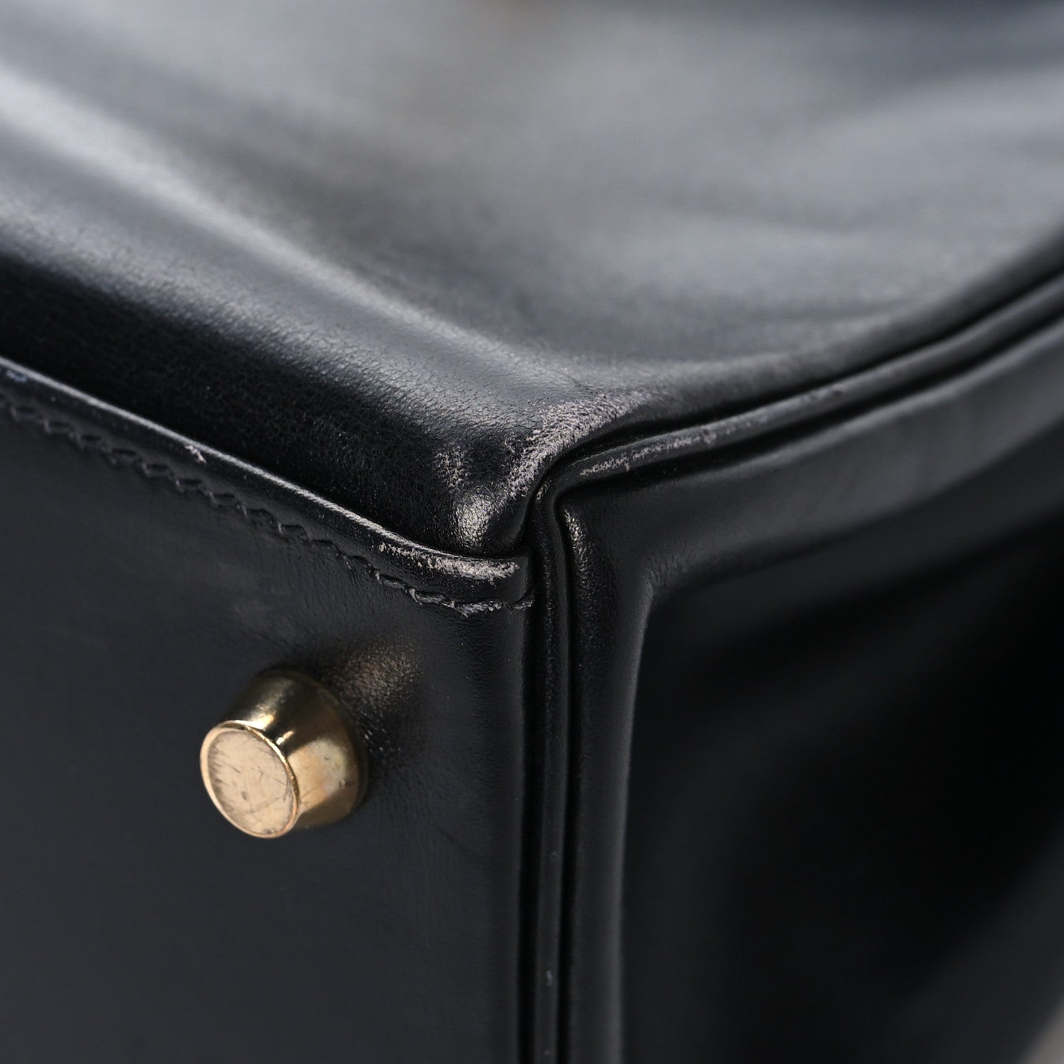 Hermes Box Kelly Retourne 28 Black 10 of 17