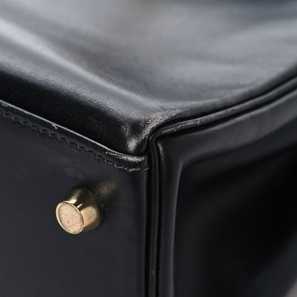 Hermes Box Kelly Retourne 28 Black 10 of 17