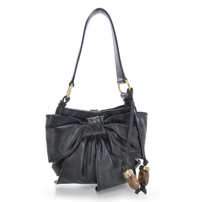Saint Laurent Chevre Mini Bow Handbag Black 1 of 7