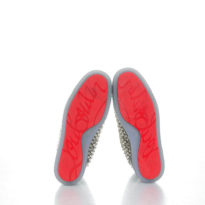 Christian Louboutin Specchio Louis Spikes Flat Mens Sneakers 43 Silver 5 of 8