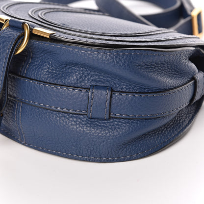 Chloe Calfskin Mini Marcie Round Crossbody Bag Royal Navy 8 of 9
