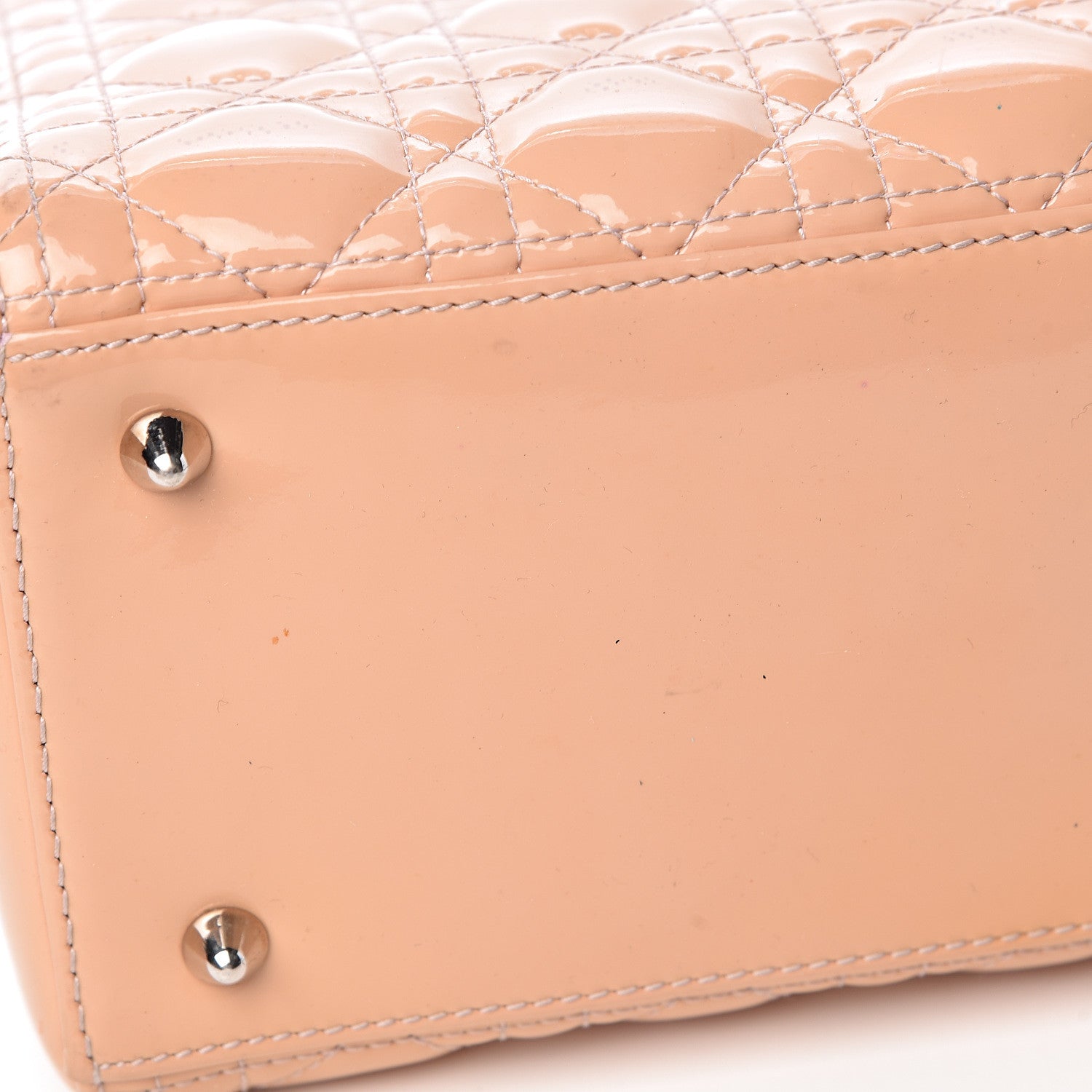 Christian Dior Patent Cannage Medium Lady Dior Beige 21 of 24