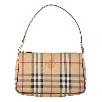 Burberry Haymarket Check Pochette Chocolate 1 of 7