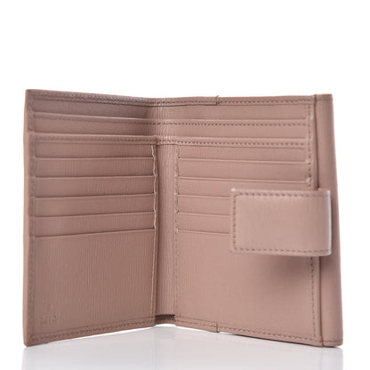 Gucci Calfskin Interlocking G French Flap Wallet Antique Rose 5 of 11
