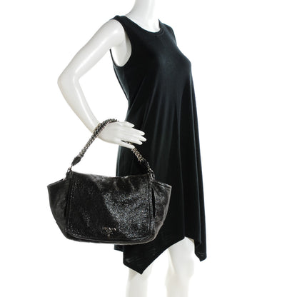 Prada Cervo Lux Chain Flap Ebano 2 of 9
