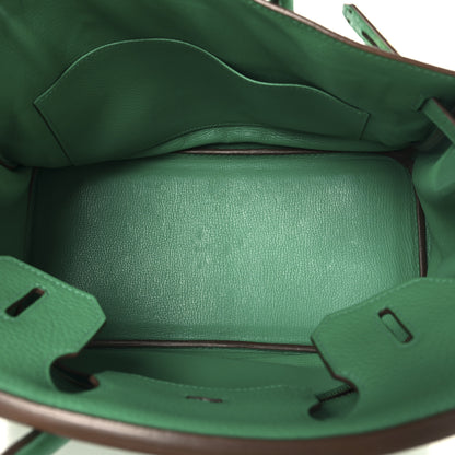 Hermes Taurillon Clemence Birkin 30 Menthe 5 of 12