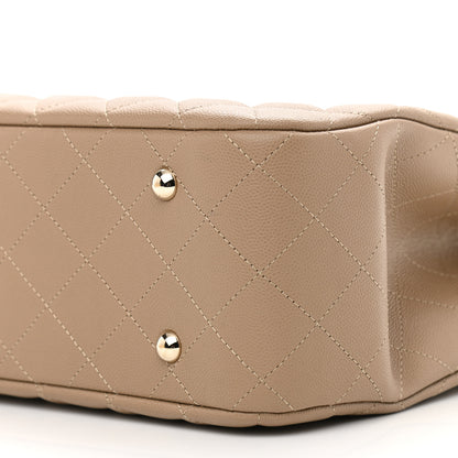Chanel Calfskin Quilted Large Classic Shopping Tote Beige 10 of 10