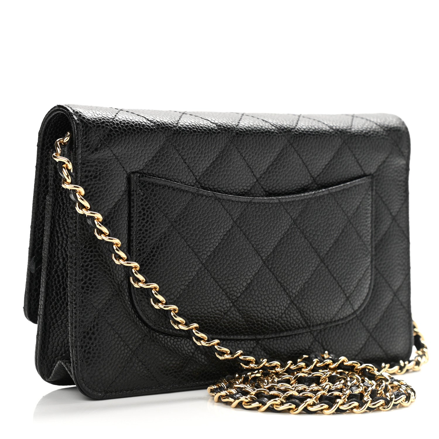 Chanel Caviar Quilted Wallet On Chain WOC Black 3 of 12