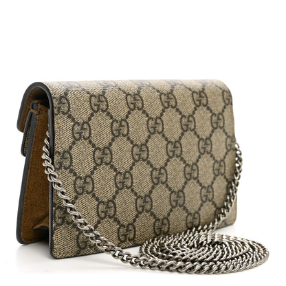 Gucci GG Supreme Monogram Super Mini Dionysus Shoulder Bag Taupe 3 of 10