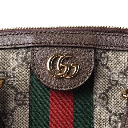 Gucci GG Supreme Monogram Web Medium Ophidia Top Handle Dome Bag Brown 8 of 13