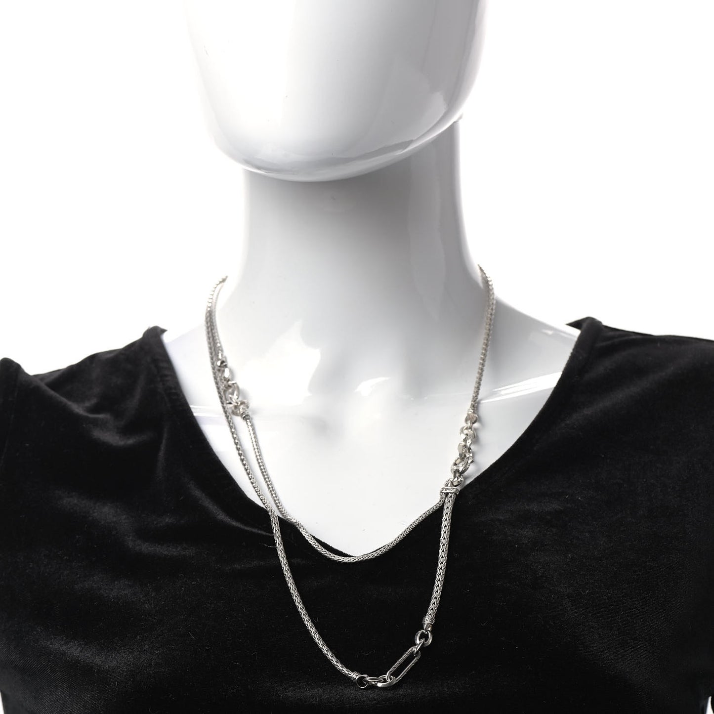 Sterling Silver Double Remix Transformable Necklace