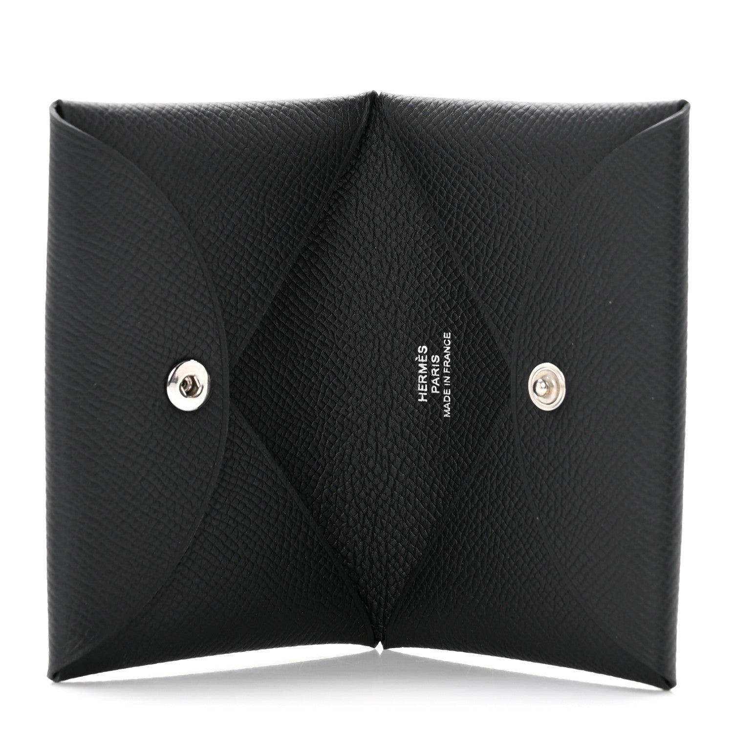 Hermes Epsom Calvi Card Case Black 5 of 6
