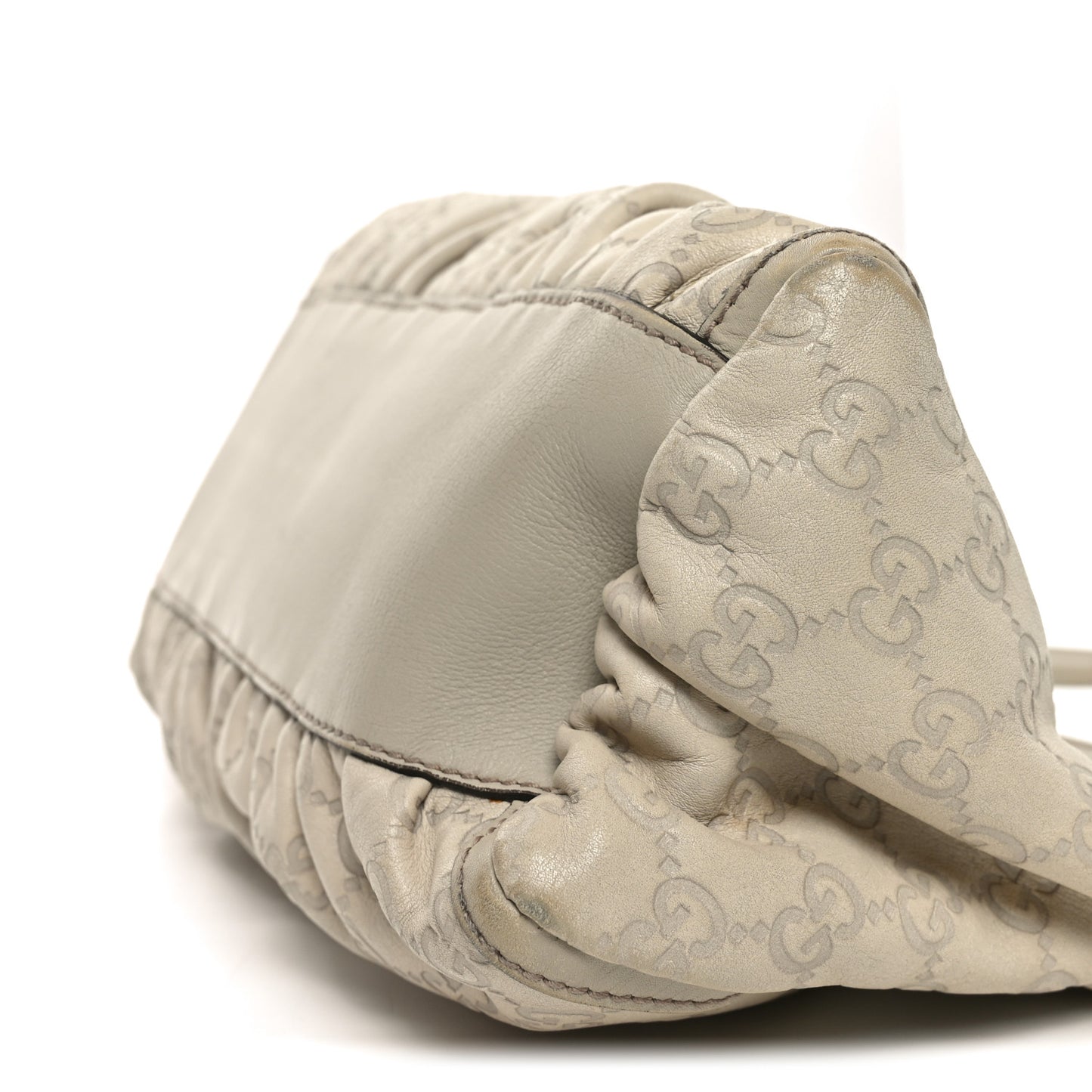 Guccissima Medium D Gold Hobo Off White