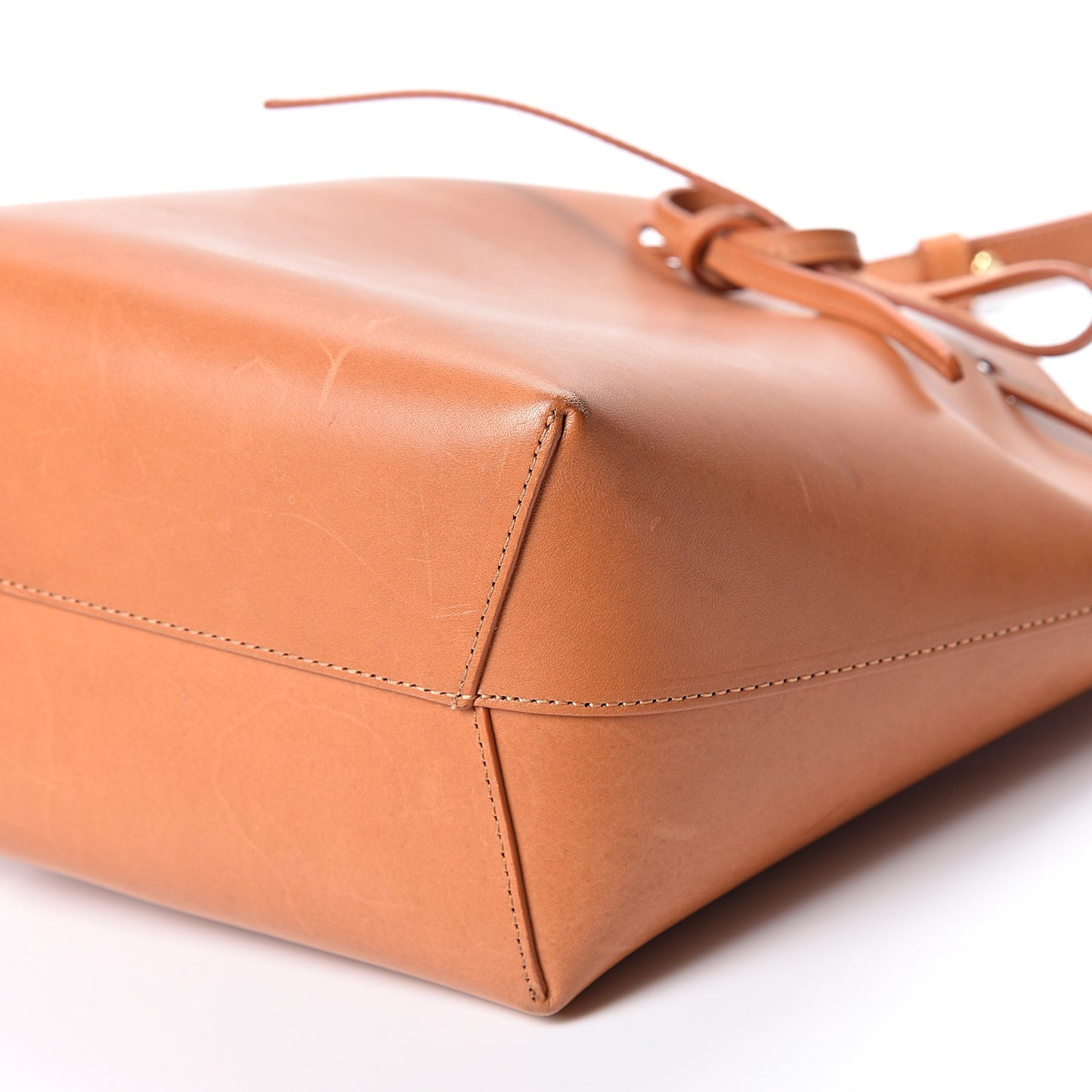 Calfskin Mini Bucket Bag Cammello Rosa