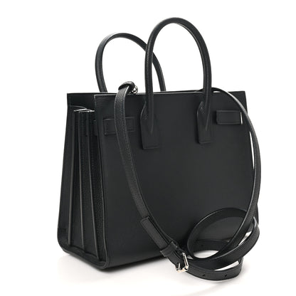 Saint Laurent Grained Calfskin Baby Sac De Jour Black 4 of 11