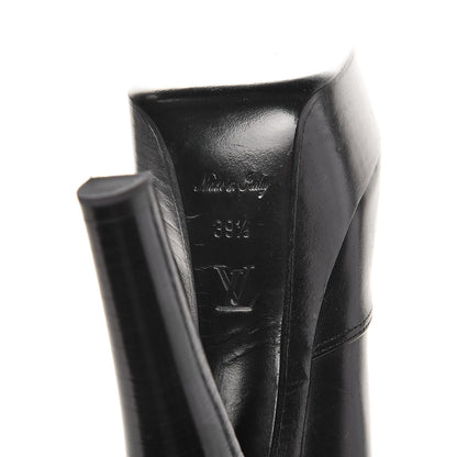 Louis Vuitton Calfskin High Platform Boots 39.5 Black 6 of 7
