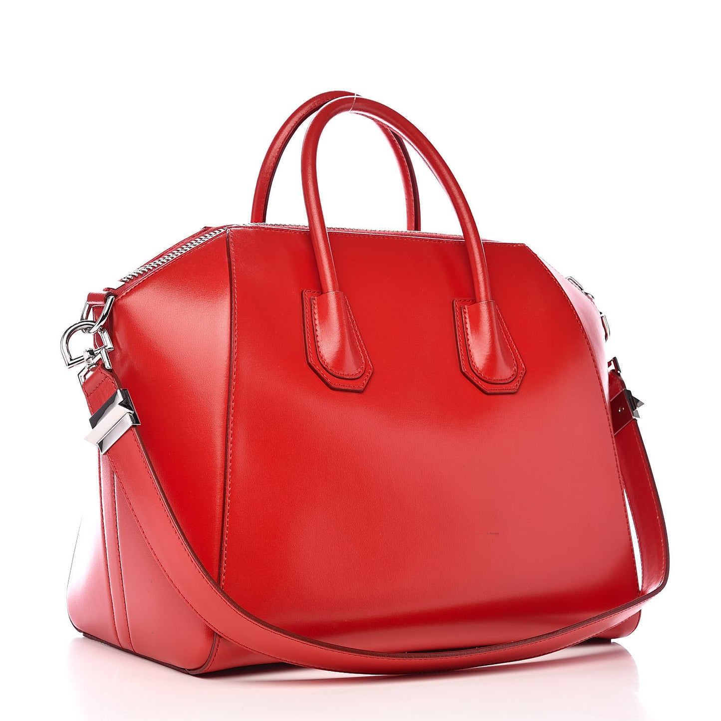 Shiny Lord Calfskin Medium Antigona Medium Red