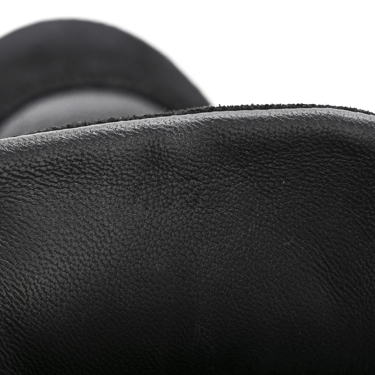 Goatskin Suede Goatskin Bouncing Sneakers 40.5 Black