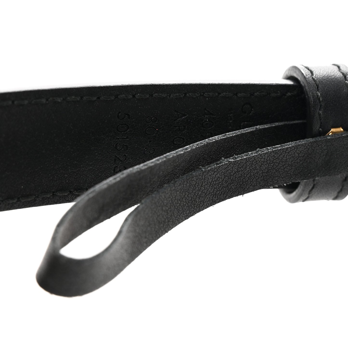 Calfskin Double G 20mm Belt 80 32 Black