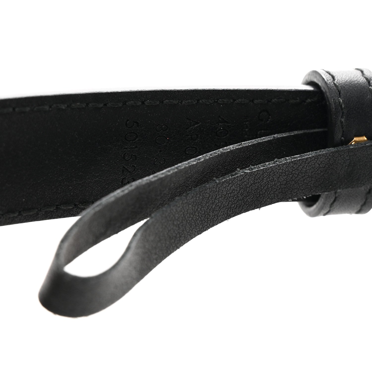 Gucci Calfskin Double G 20mm Belt 80 32 Black 3 of 5
