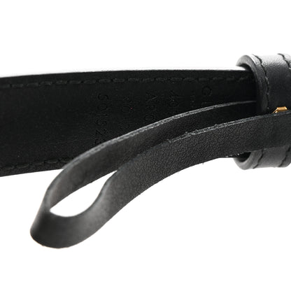 Gucci Calfskin Double G 20mm Belt 80 32 Black 3 of 5