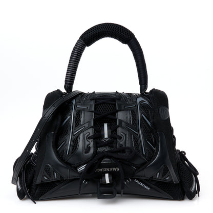 Balenciaga Faux Calfskin Fabric Medium Sneakerhead Top Handle Bag Black 1 of 10